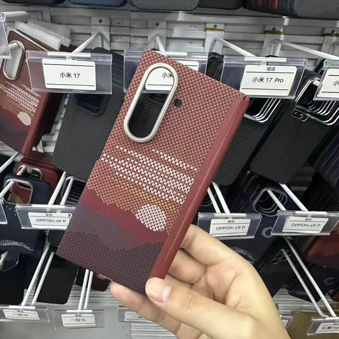 Samsung Galaxy Z TriFold Case: Carbon Fiber Slim Military-Grade Cover Sunrise Mg China Mainland Tidesmit