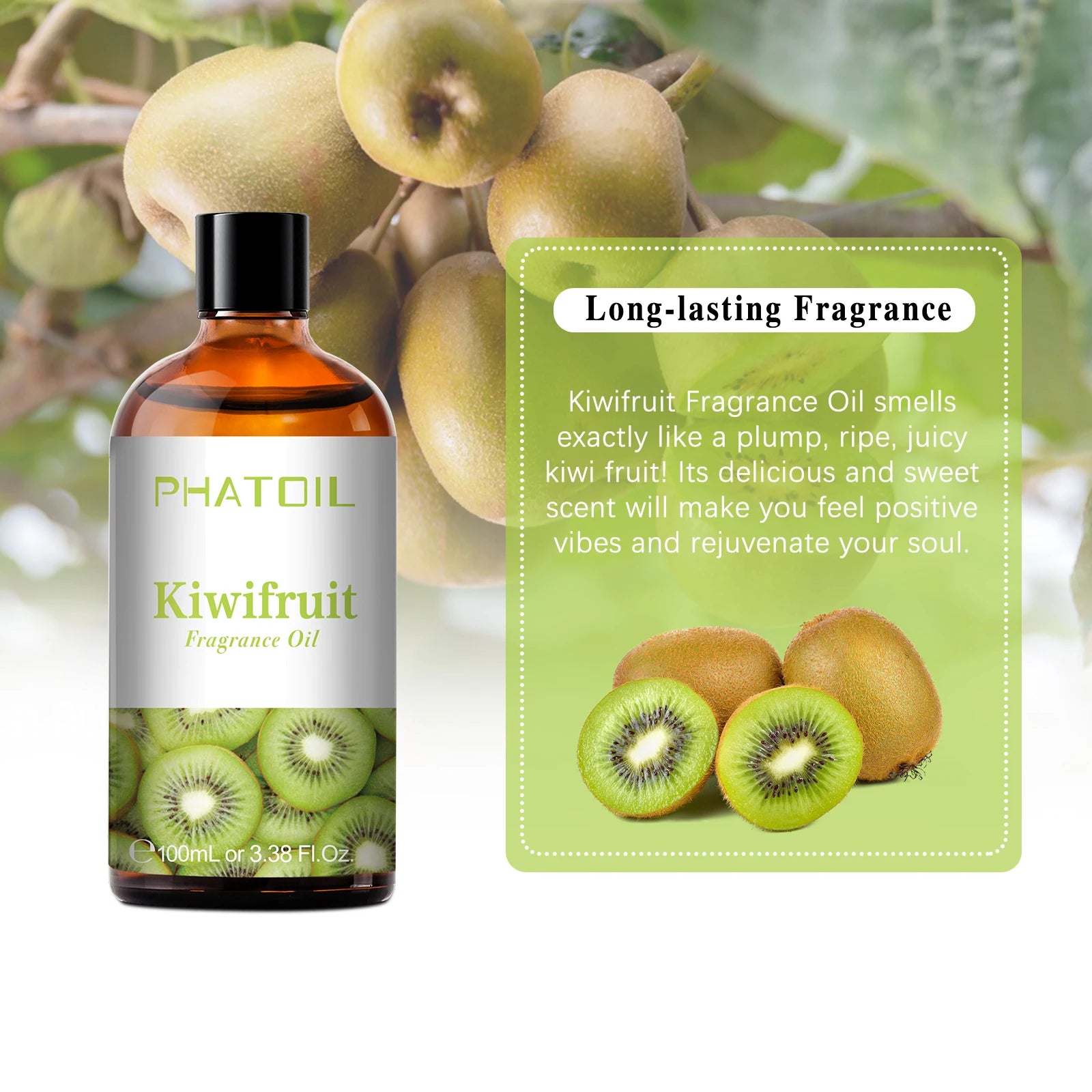 PHATOIL 100ml Aromatherapy Fragrance Oil Coconut & Vanilla Strawberry Cherry Lemon 1/2/3pcs Aroma Oil For Diffuser Candle Making