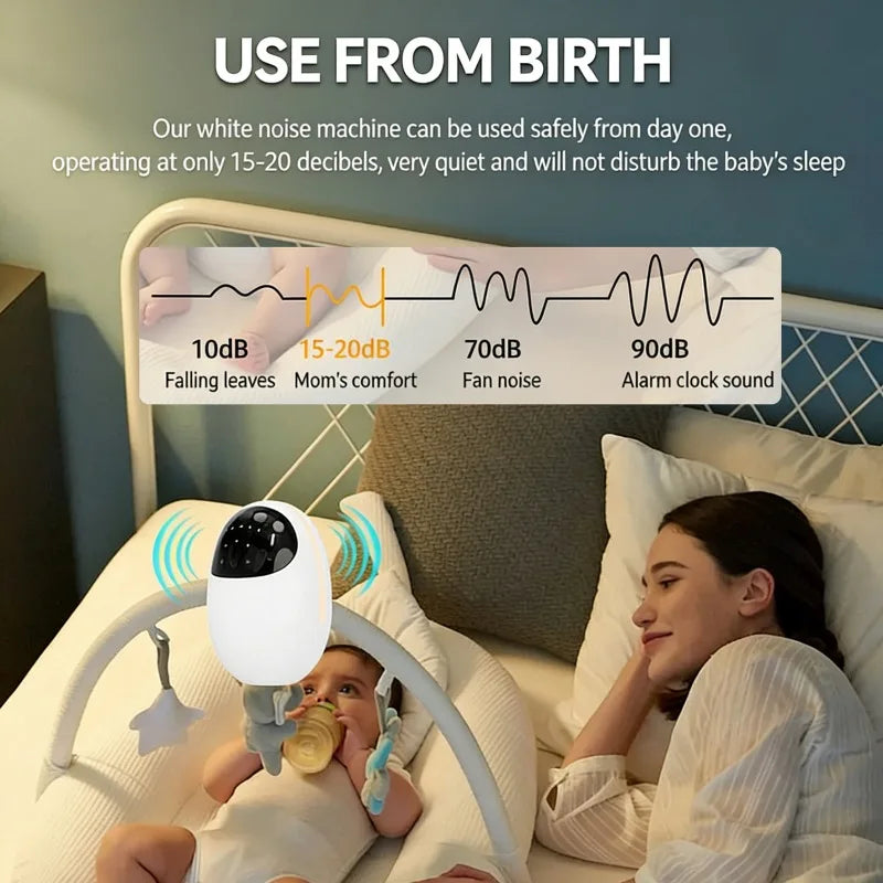 Portable Baby Stroller Rocker Baby Sleep Soothing Device Wireless Bluetooth Sleep Aid Vibrating With Soothing Music White Noise