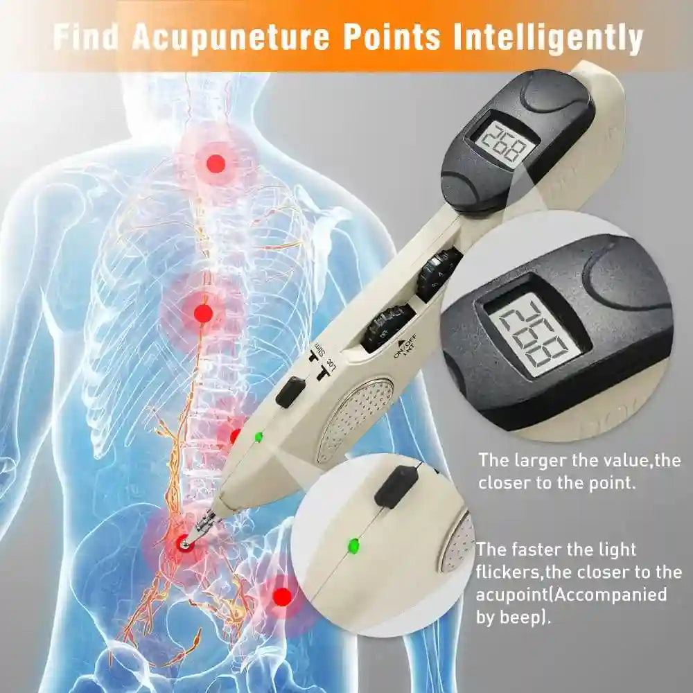 Electric Acupuncture Pen - Rechargeable Muscle Relief Massage Tool Back Massage Instrument Tidesmit