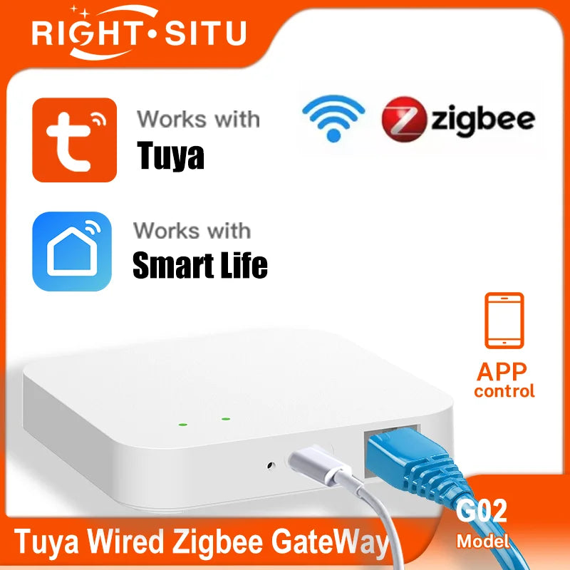 Tuya Zigbee 3.0 Wired Gateway Hub - Reliable Smart Home Bridge Tidesmit