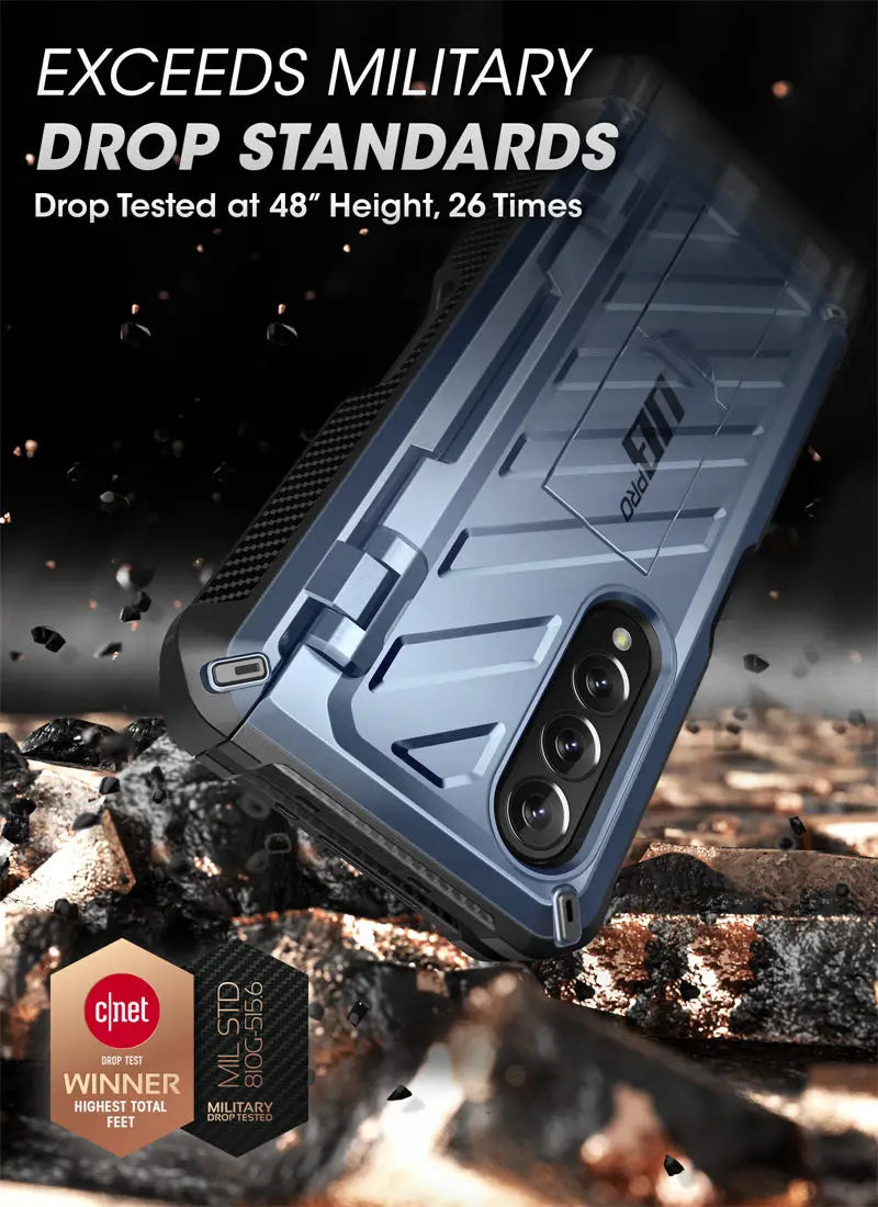 Samsung Galaxy Z Fold 4 Rugged Case - Dual Layer Shock-Absorbing Cover Tidesmit