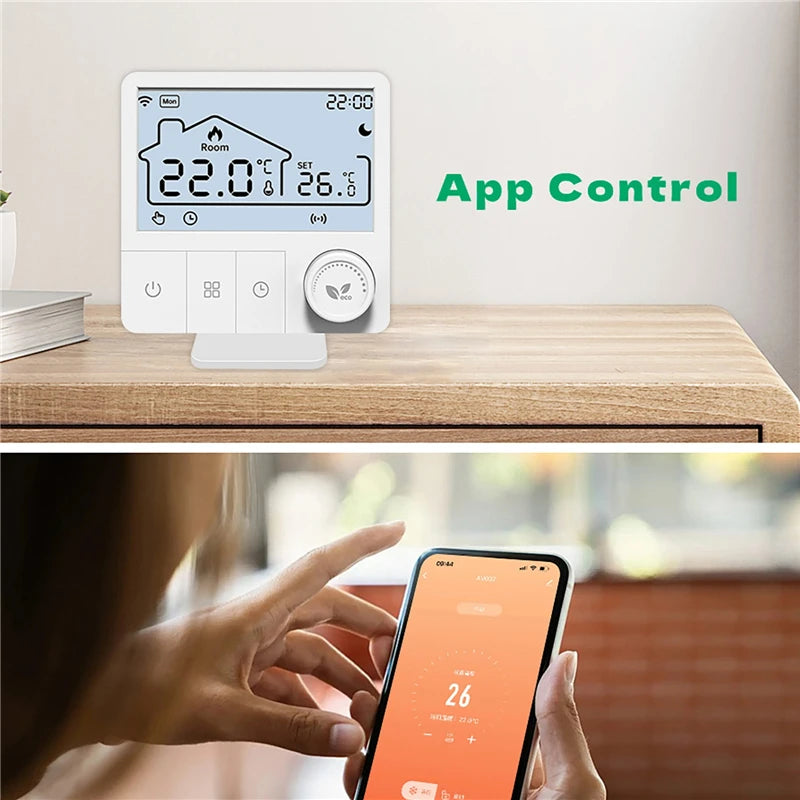 Tuya Smart Home Wifi Heating Thermostat Wireless Automatic Thermostat Wifi Thermostat Temperature Controller Alexa Google Home