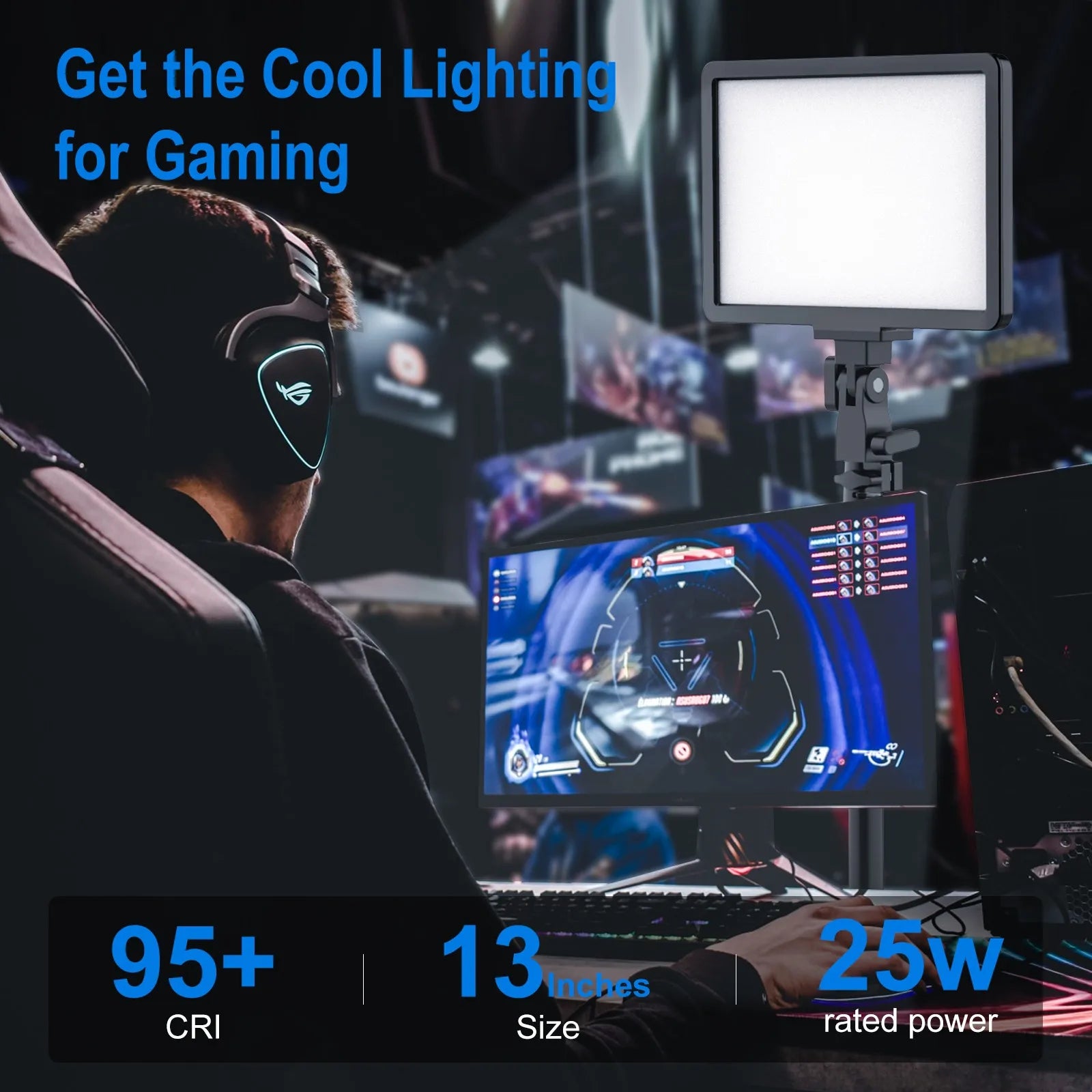LED Video Light Panel | Adjustable Studio Fill Lamp for Creators Tidesmit