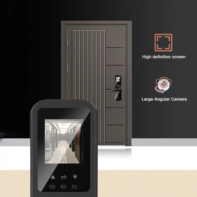New Biometric Digital Electronic Smart Door Lock With Camera Fingerprint Tuya Wifi Smart Card Password Key Unlock