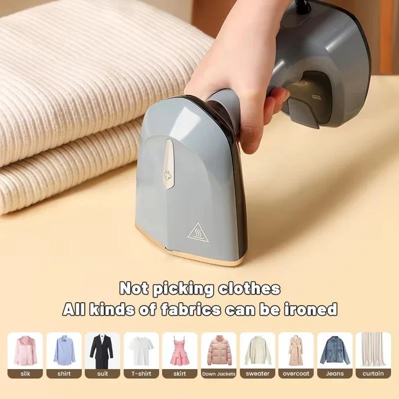Tidesmit 1500W handheld garment steamer showing foldable design for compact storage and portable travel use.