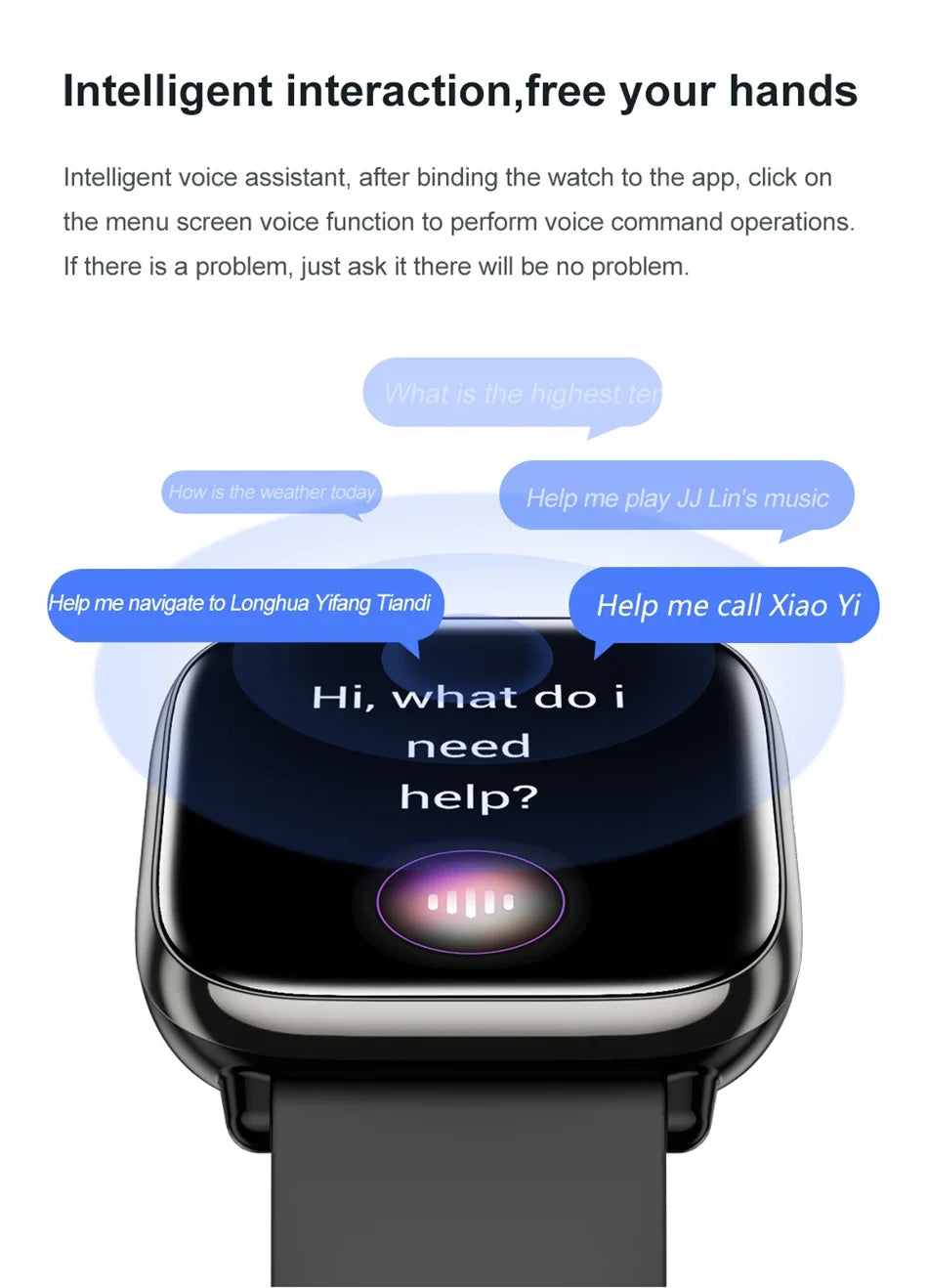 2026 New Smart Watch Full Touch Screen Bluetooth Call AI Voice Heart Rate Waterproof Watches Sports Bracelet Smartwatch Women