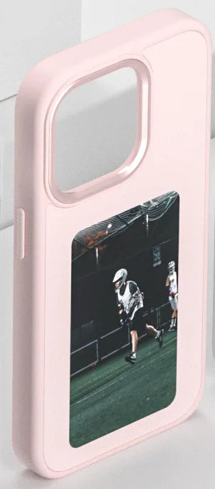 NFC Ink Screen Phone Case for iPhone | DIY Display & Drop Protection Pink Tidesmit