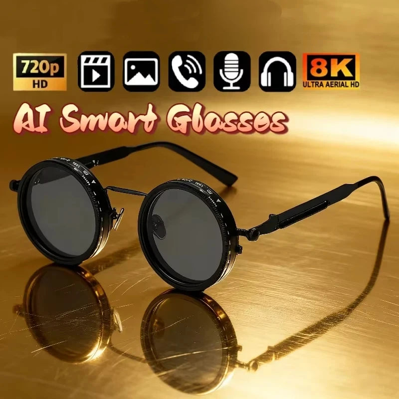 Polarized Smart Glasses with Adjustable Dimming and UV400 Protection Tidesmit