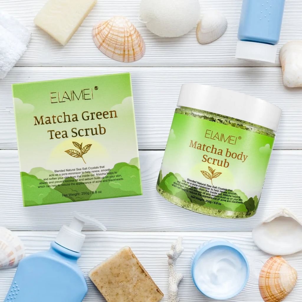 Matcha Body Scrub - Anti-Oxidant Skin Exfoliator by Tidesmit Scrubs Treatments Tidesmit