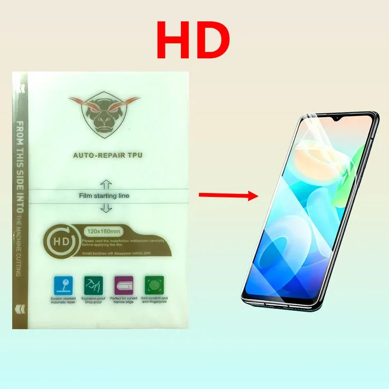 Hydrogel Screen Protector 50 Pack - Anti-Peep & Matte Finish Tidesmit