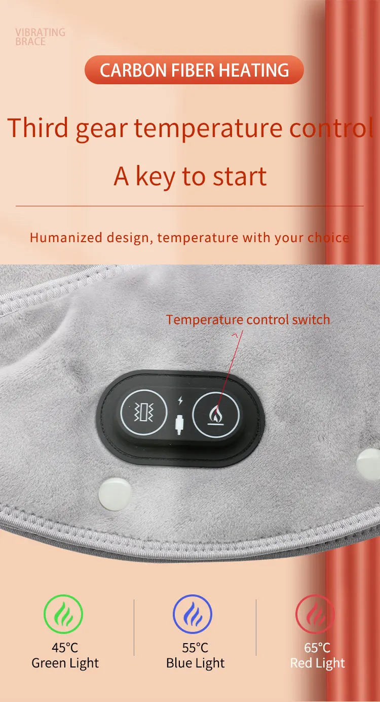 Electric Heating Shoulder Neck Wrap with Vibration Therapy Fascia Gun Tidesmit
