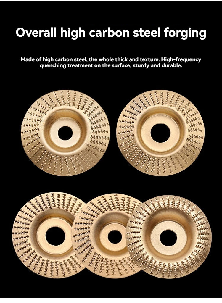 4" Woodworking Shaping Sanding Prick Saw Blade Angle Grinder Round Polishing Disc Wood Tea Tray Carving Power Tools Accessories