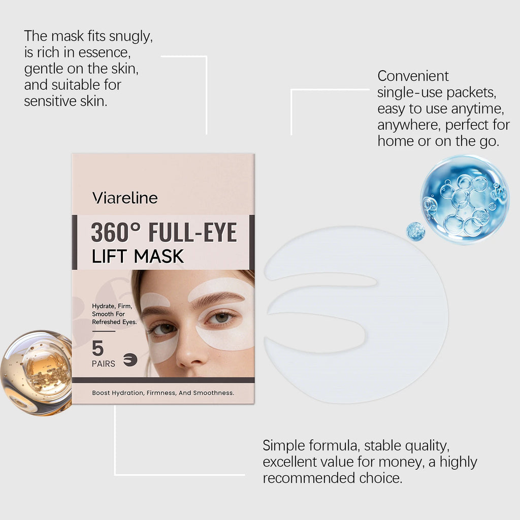 Tidesmit Viareline Vitamin C moisturizing under eye patches for gentle hydration and daily dark circle care