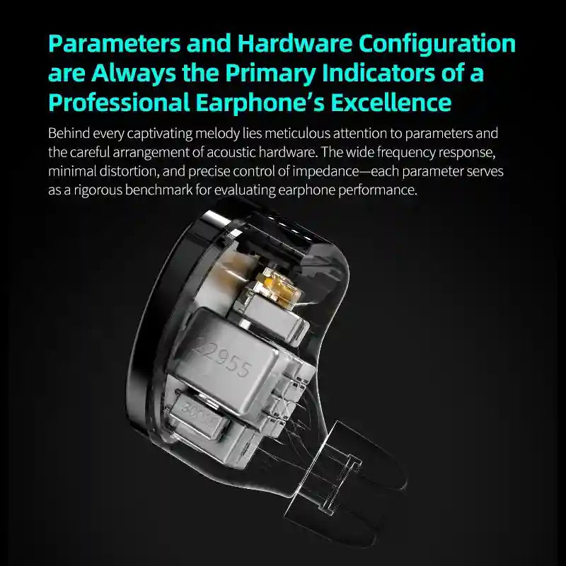 KZ Sonata HiFi Wired Gaming Headphones with Tunable Balanced Armature Tidesmit