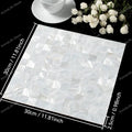 30x30CM Natural Shell Mosaic Tiles Sheet Mother of Pearl Wallpaper Tile Sticker Kitchen Backsplash Bathroom Shower Decorative