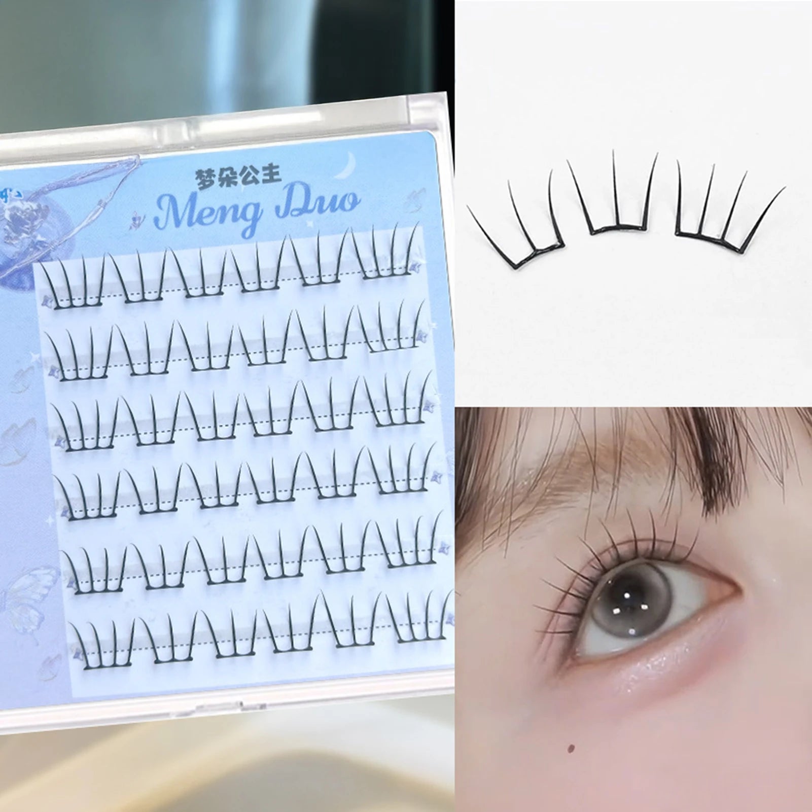 False Eyelashes Cluster Set for DIY Eye-Lifting Makeup | Tidesmit False Eyelashes Style 14 China Mainland Tidesmit
