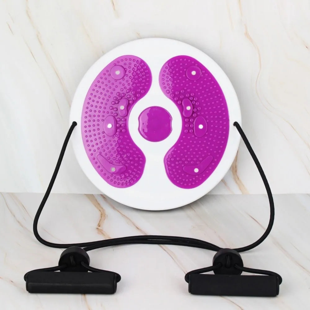 Waist Twisting Disc with Pull Ropes - Non-Slip Portable Fitness Tool Body Shaping Massage Equipment Tidesmit