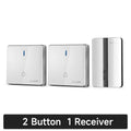 VeryHome Wireless Doorbell Waterproof Self-powered Button Smart Door Bell Sets Home Welcome Outdoor House Chimes  Receiver