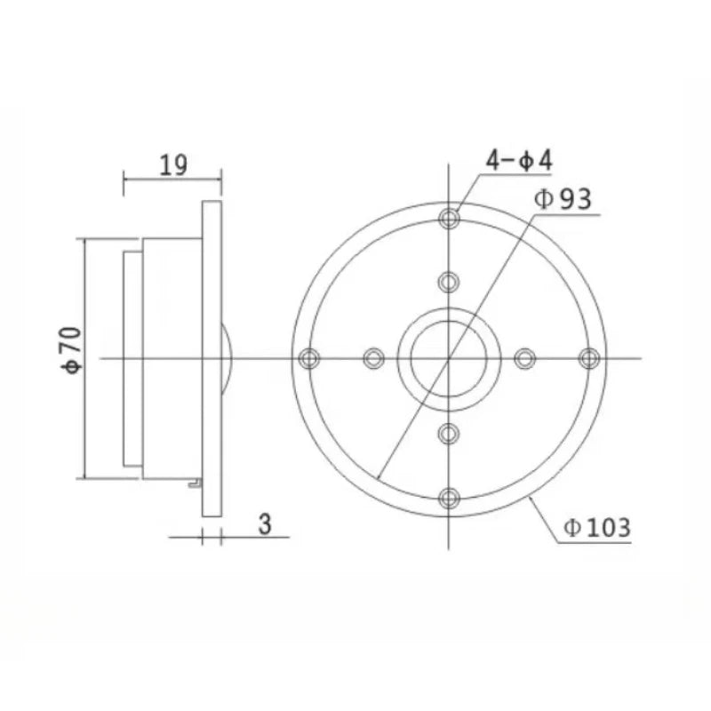 SOTAMIA 1PCS 4 Inch Tweeter 8 Ohm 60W Silk Film Dome Single Magnetic Smart Tweeter DIY Home Bluetooth Speaker System