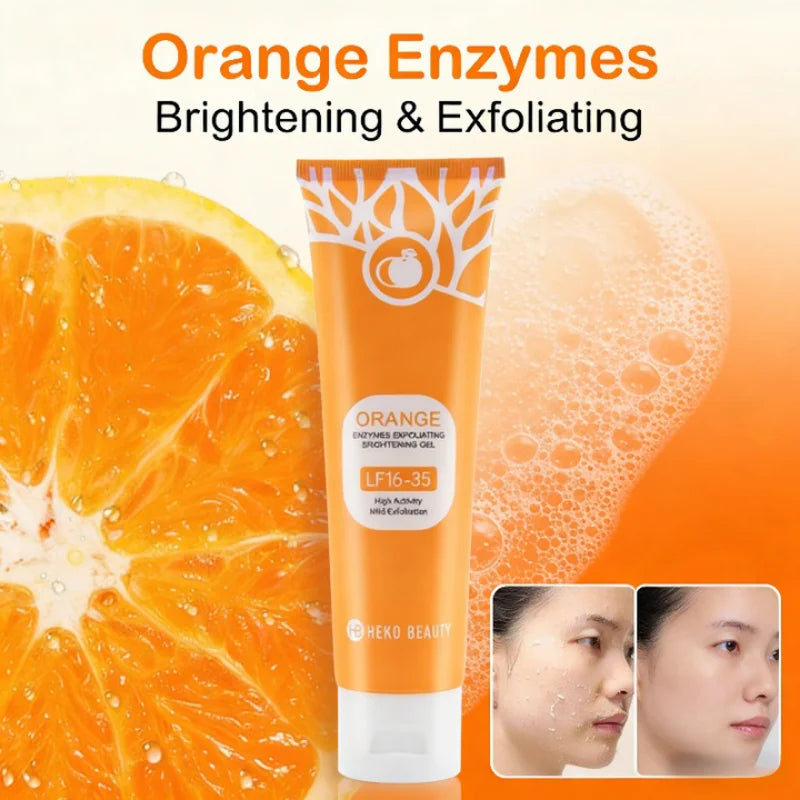 Orange Exfoliating Gel for Face - Brightening Skin Scrub (1-3 Pcs Set) Scrubs Treatments Tidesmit