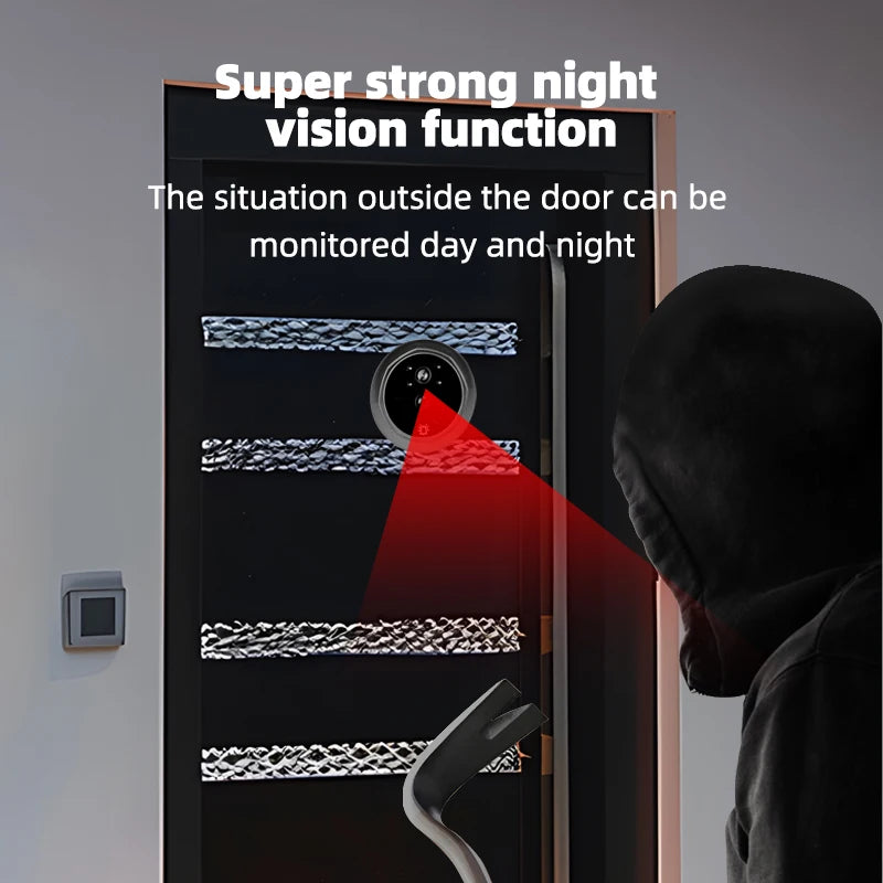 4.3 Inch HD Display Visual Peephole Video Doorbell 145 Degree Angel 1 Megapixel Camera PIR Motion Detection Night Vision Cat Eye