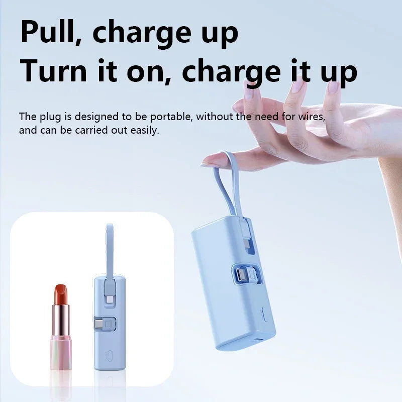 Tidesmit 50000mAh Portable Charger with Integrated Cables & USB-C Tidesmit