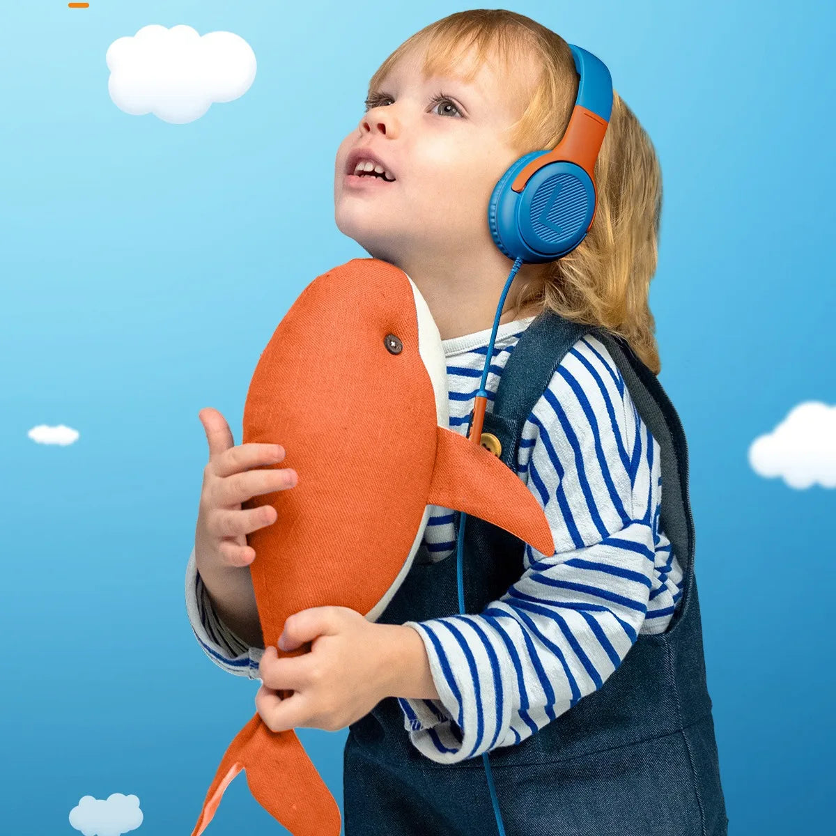 Kids Wired Headphones with Microphone - Foldable Over-Ear Tidesmit Tidesmit