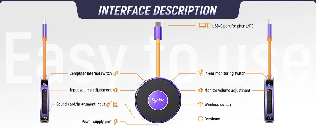 USB-C Audio Interface for Mobile Streaming - Tidesmit A20 & A10 Models Tidesmit