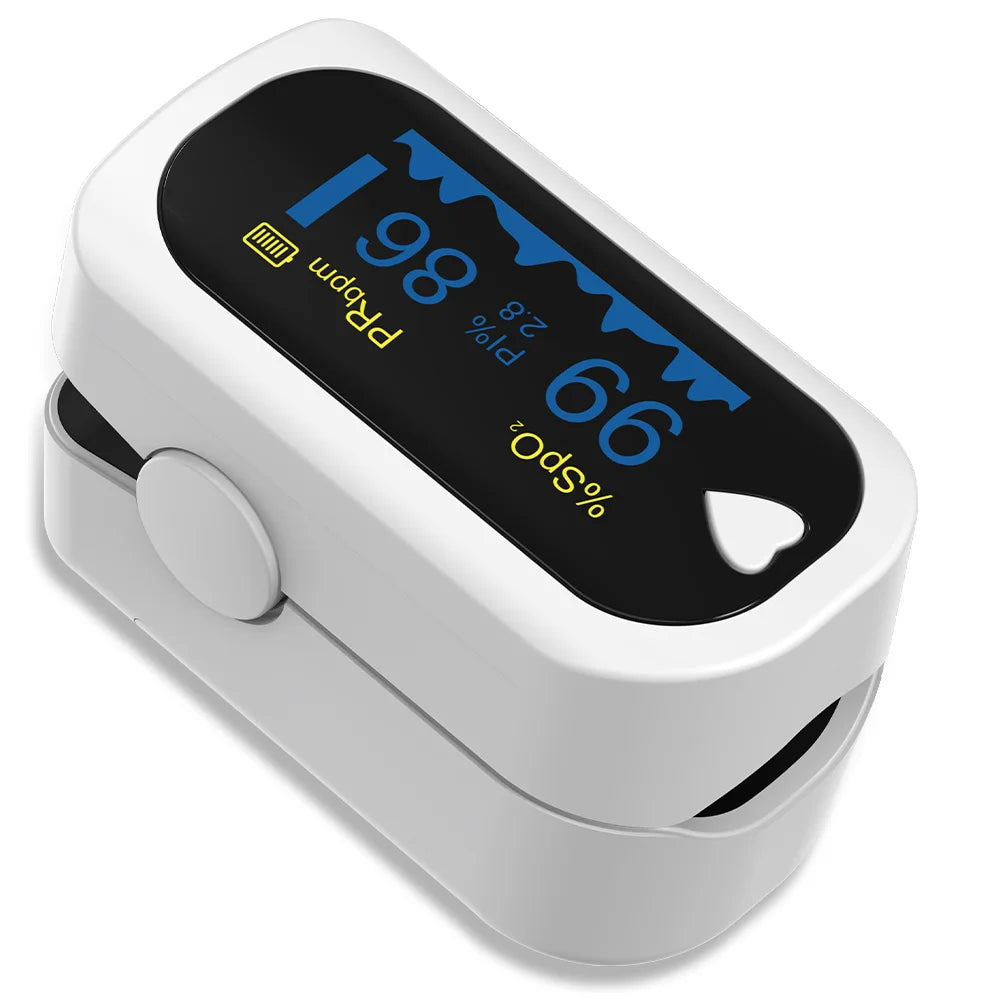 OLED Display Fingertip Oximeter Portable Pulse SpO2 Tester Pediatric Infant Heart Rate Blood Oxygen Saturation Health Monitor