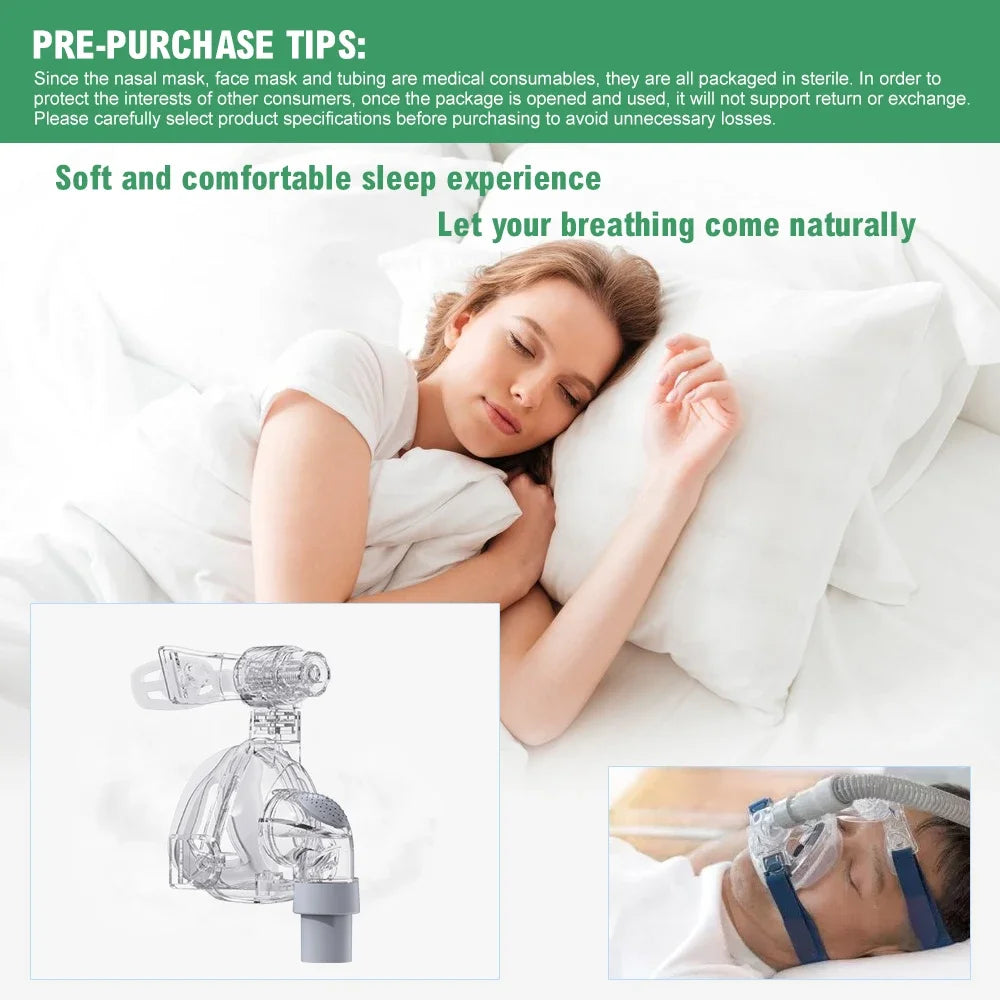 Resoxy CPAP Nasal Mask M / Lsize Light Cpap Nasal Mask Silicon Material Comfort Nazal Mask for Auto CPAP Sleep Snoring Apnea