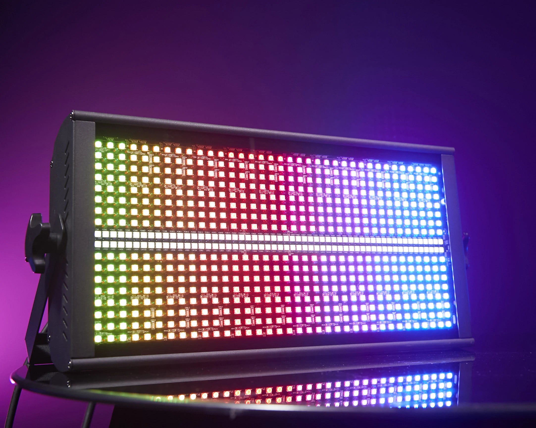 2PCS 250W RGBW LED 4in1 48 Partition Strobe Stage Light DMX512 Super Bright Wash Effect for KTV DJ Events Performances Lighting