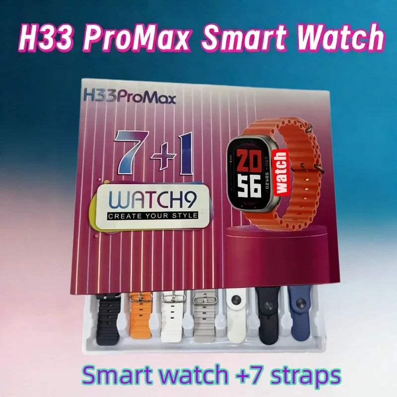 New Fashion Smart Watch Bluetooth Call Man Woman Heart Rate Health Monitoring Sports Waterproof Smartwatch 7 in 1 Straps Watch