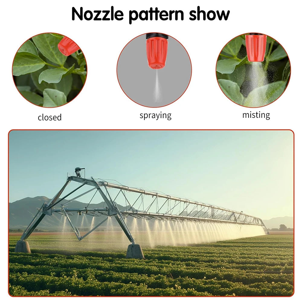 Fog Nozzles Irrigation Kit 5M-20M Garden Automatic Spray Misting Plant Watering System with 4/7 PE Hose and Connector 2027
