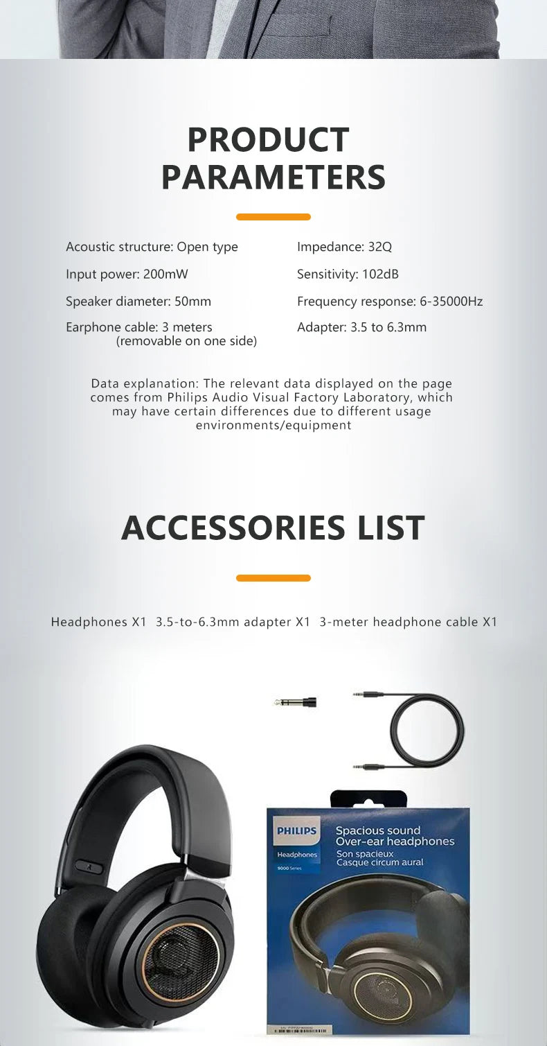 Wired Open-Back Studio Headphones for Professional Monitoring - Black Tidesmit