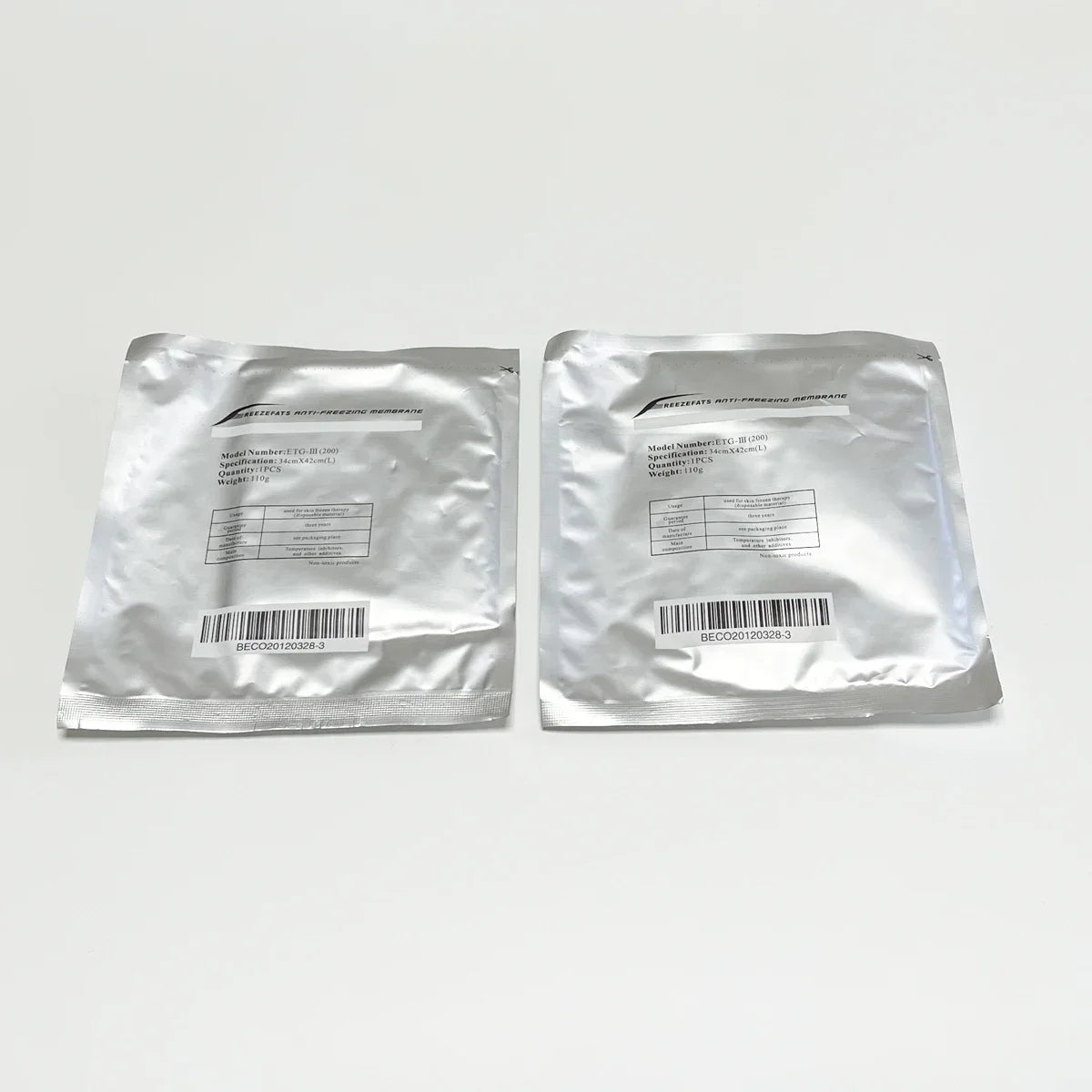 Antifreeze Membranes for Cryotherapy - 10 Pack 110g Professional Grade Scrubs Treatments Tidesmit