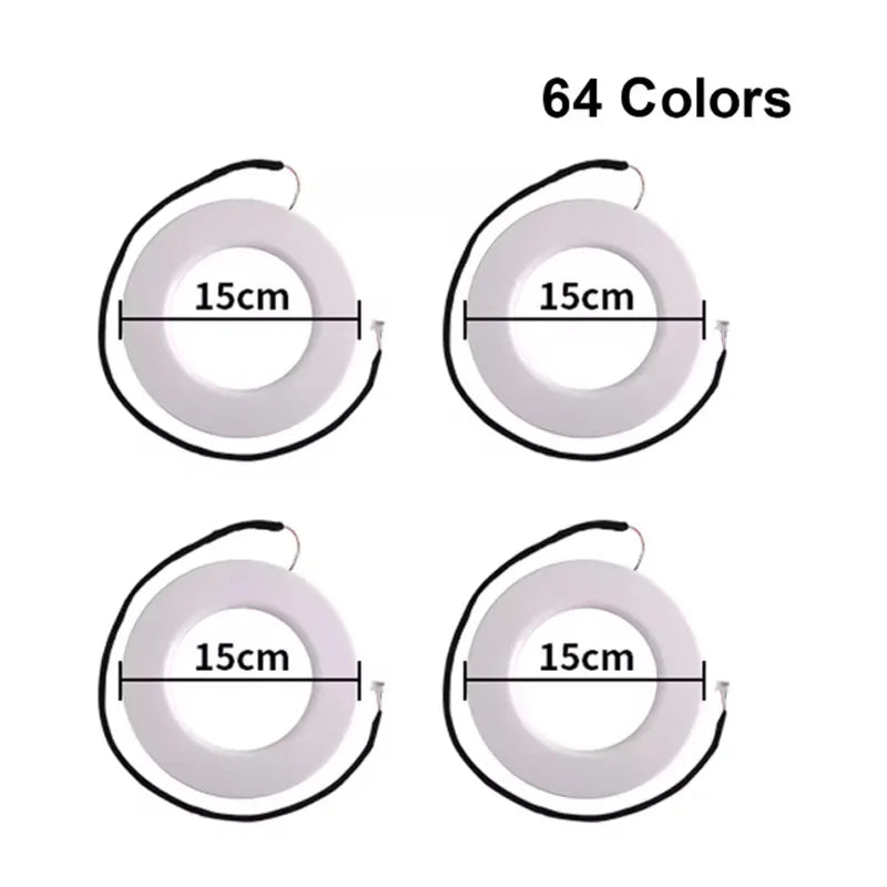 Tidesmit RGB Symphony Car Ambient Lighting Kit - Customizable LED Strips 4Xspeakers RGB Tidesmit
