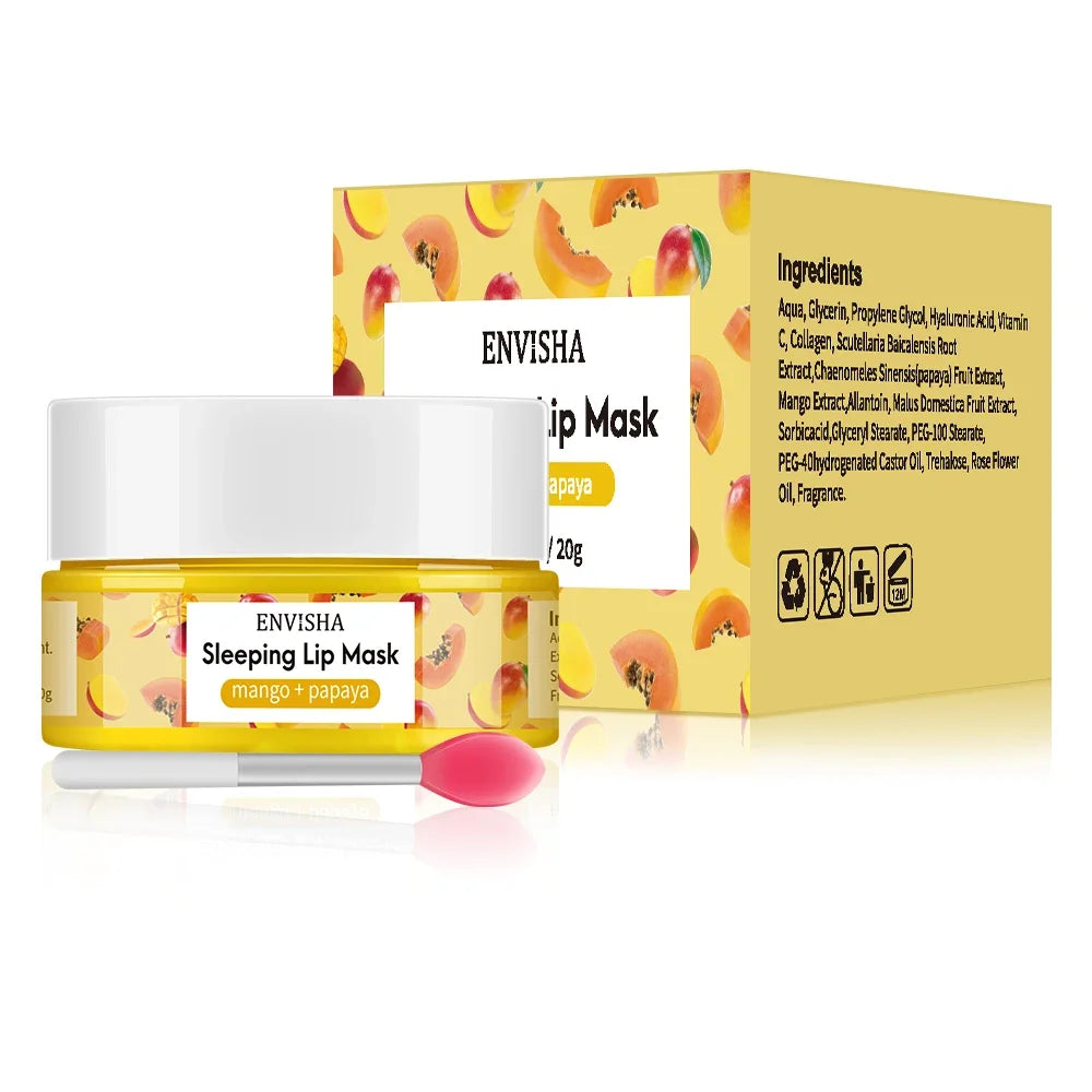 Watermelon Lip Sleeping Mask - Nourishing Hydrating Balm Treatment Lip Care Mango mask Tidesmit