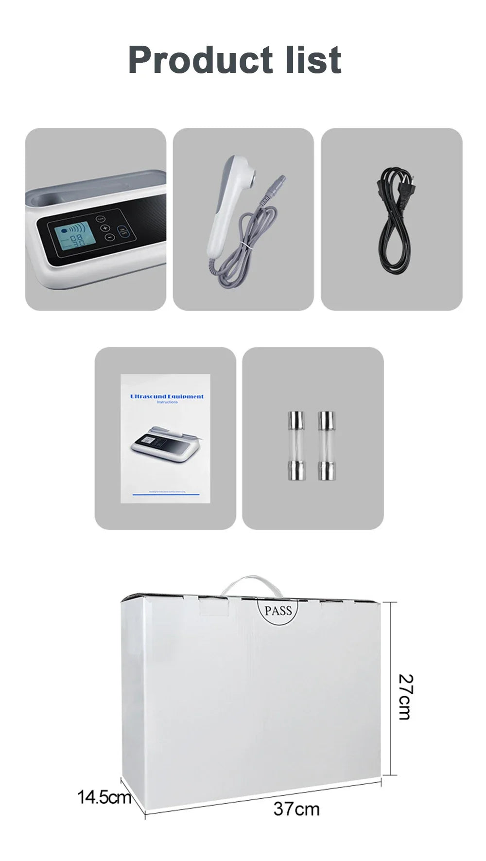 Ultrasonic Therapy Machine - 1MHz Portable Muscle Relief Device Body Shaping Massage Equipment Tidesmit