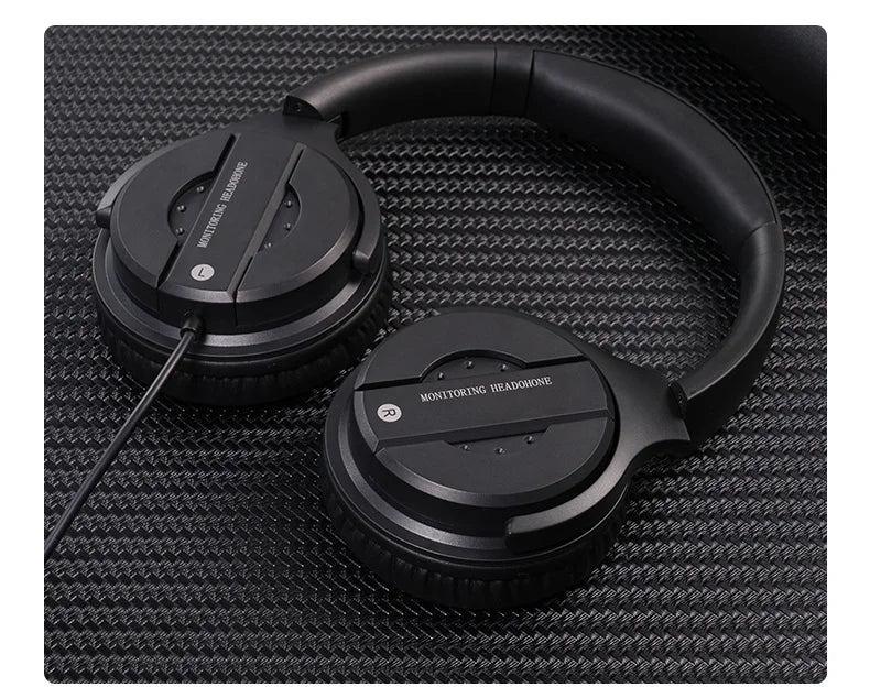 Studio Monitor Headphones with Active Noise Cancellation - Wired Over-Ear Tidesmit