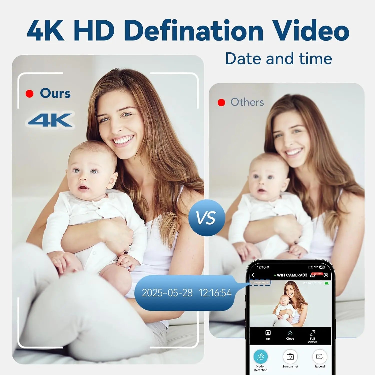 Mini 1080P HD WiFi Camera Safety Monitor Camcorders Indoors Night Version Video Intelligent Camera Security Protection 2026