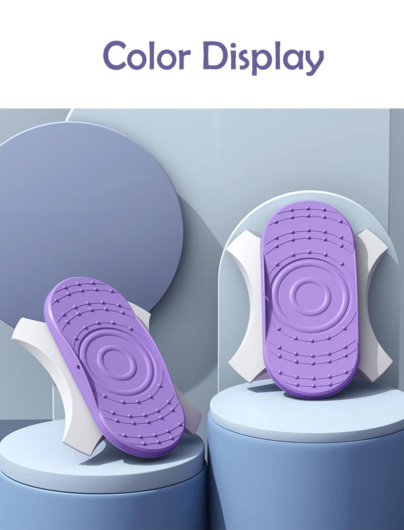 Waist Twisting Disc for Core Fitness – Non-Slip Purple Tidesmit Body Shaping Massage Equipment Tidesmit