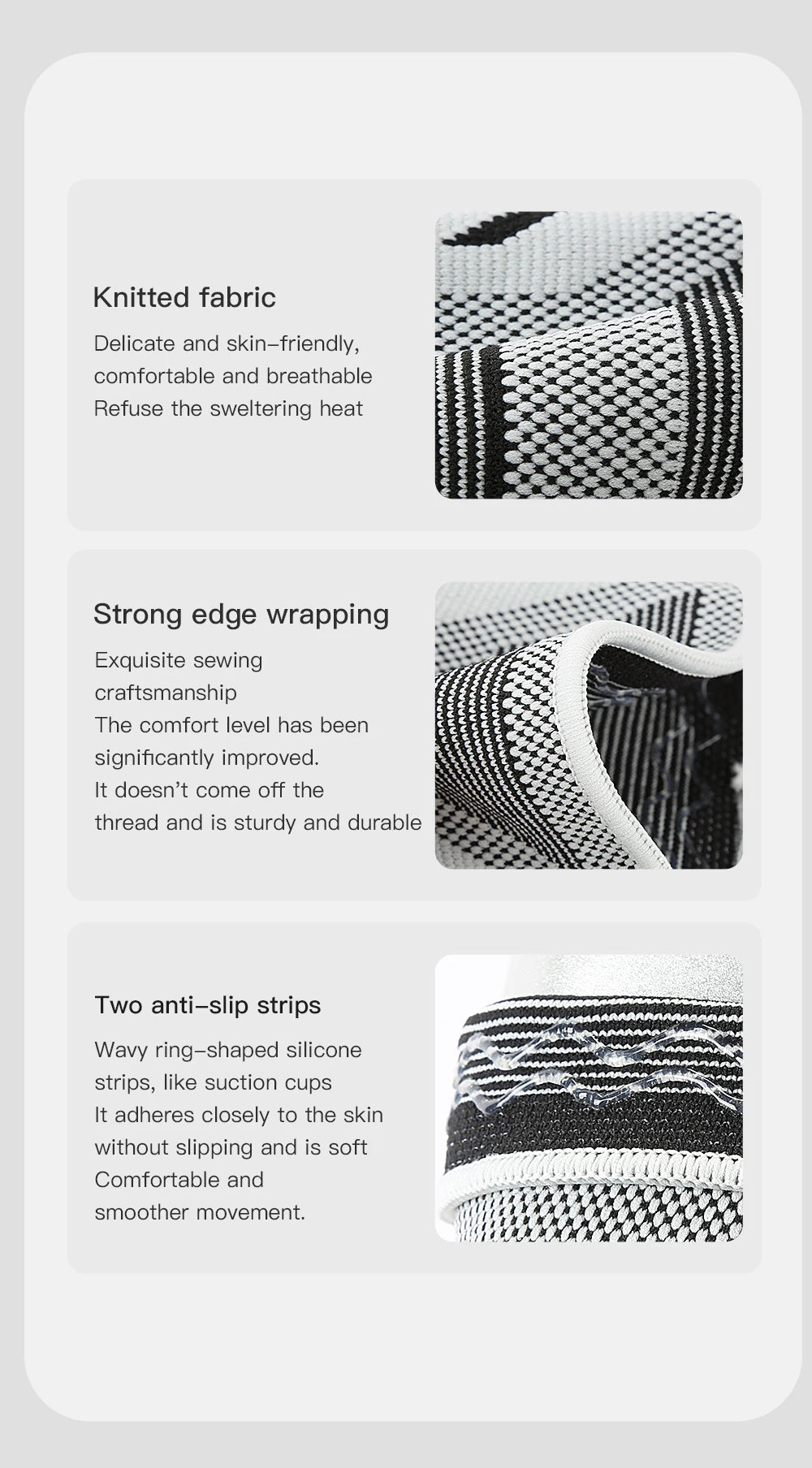 1PCS Knee Brace Support Straps Knee Compression Sleeves for Men & Women Meniscus Tear Arthritis Sports Joint Pain Relief