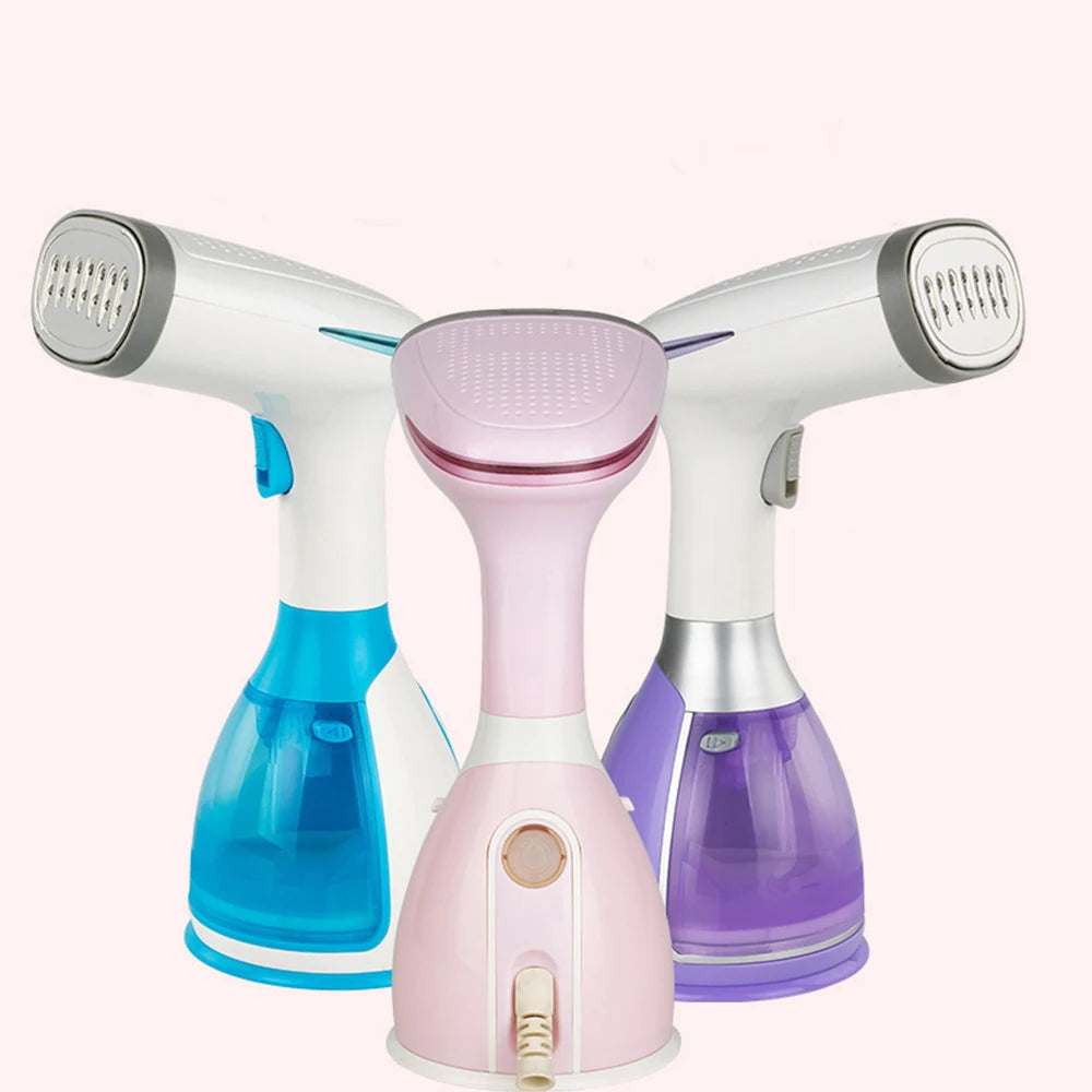 Tidesmit 1500W handheld garment steamer showing ergonomic handle and 280ml water tank for efficient vertical ironing