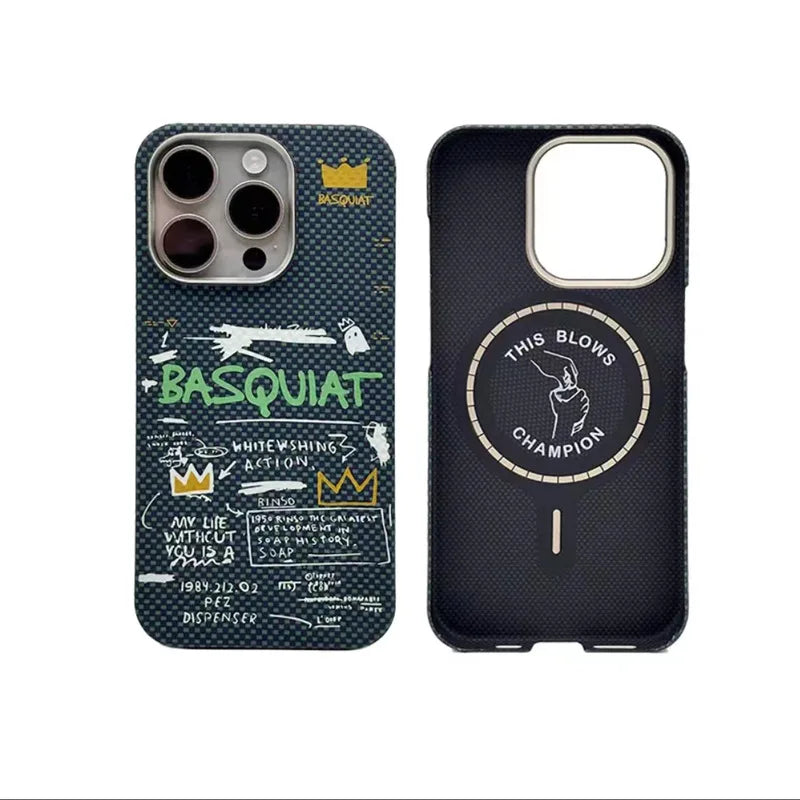 Magnetic Carbon Fiber iPhone Case - Military-Grade Shock Protection black China Mainland Tidesmit