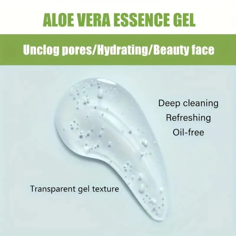Exfoliating Facial Scrub | Aloe Vera Deep Pore Cleansing Gel Scrubs Treatments Tidesmit