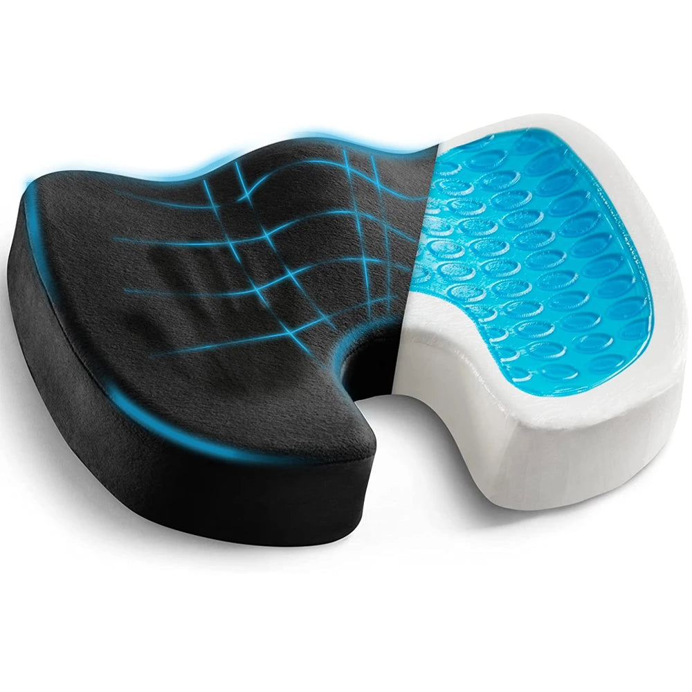 Gel Seat Cushion for Office Chair - Ergonomic Orthopedic Tidesmit Massage Cushion Tidesmit