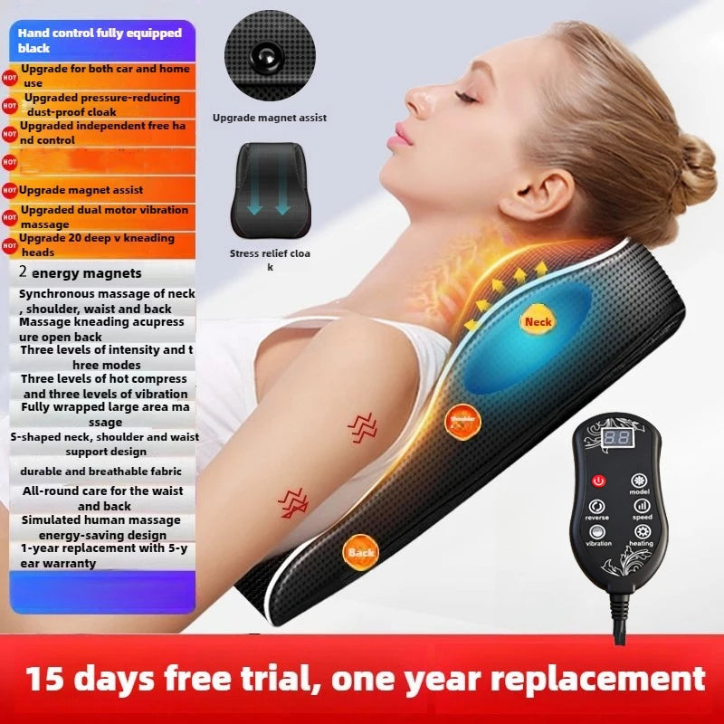 Electric Neck Massager with Heat Therapy & Deep Tissue Shiatsu - Tidesmit Massage Chairs Ordinary model Tidesmit
