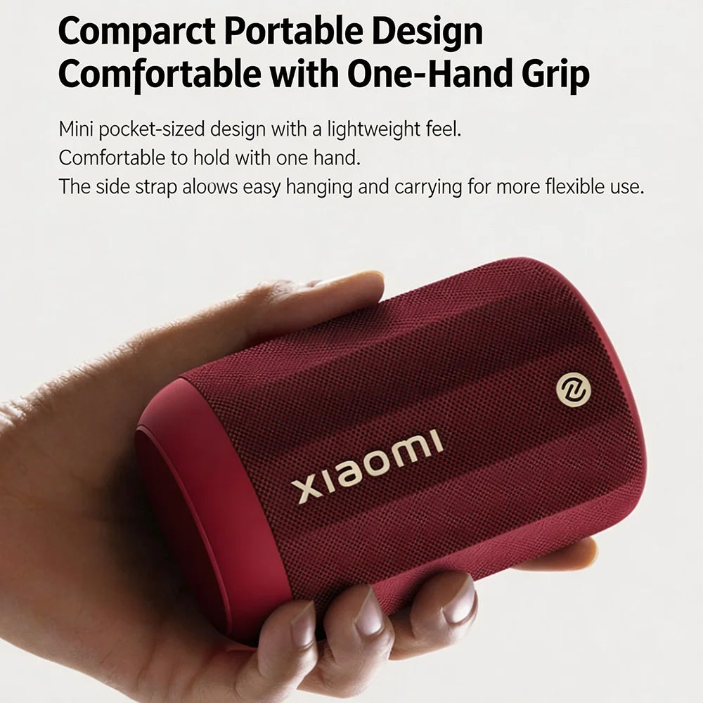 Original Xiaomi Bluetooth Speaker Mini is compact and portable, with an RGB ambient light ring offering customizable colors CN.