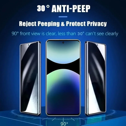 2Pcs Anti Spy Hydrogel Film for Redmi Note 15 14 13 Pro Plus 13 12 11 10 Pro 14S Screen Protector - Tidesmit